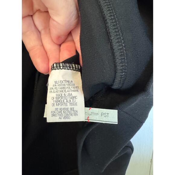 Theory Black Crop Tank Shirt, size L - Picture 5 of 7